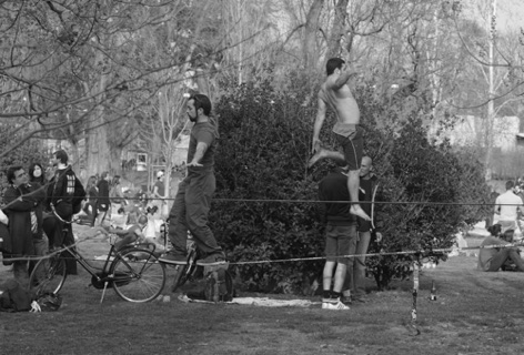 Esibizione al parco Sempione di Milano